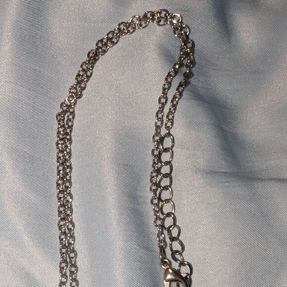 $3 with Bundle ~ Amethyst Crystal Point Necklace with Seahorse Charm 5115 - Picture 2 of 5